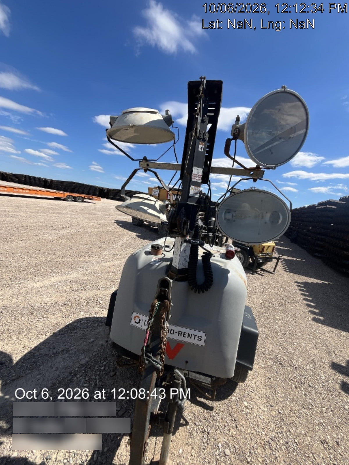 2019 Wacker Neuson LTV6L-MH Wacker Neuson LTV6L Mobile Light Tower w/Fuel Level Sensor Installed
