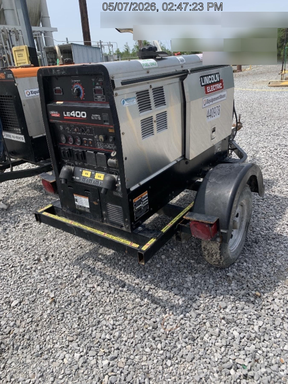 2024 Lincoln Electric LE400 Kubota V1505, Trlr, Cable Rack, Light Kit, ES Decals, T3