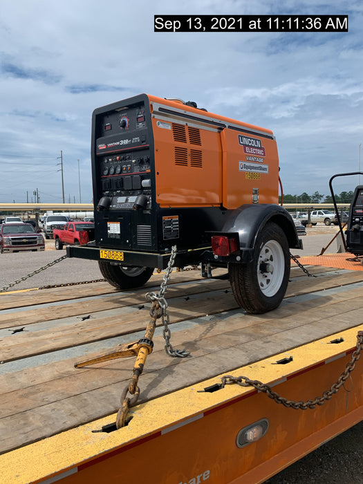 2021 Lincoln Electric Vantage 322 Vantage 322 Ready Pak 3 w/ Telematics & Decals, ORANGE (includes trailer, cable rack, fender light kit)