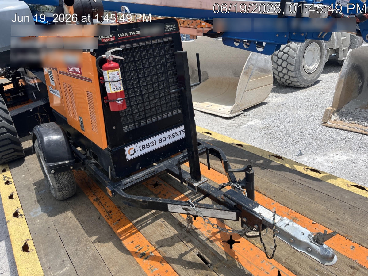 2021 Lincoln Electric Vantage 549X Ready Pak 3, ORANGE (includes trailer, cable rack, fender light kit)