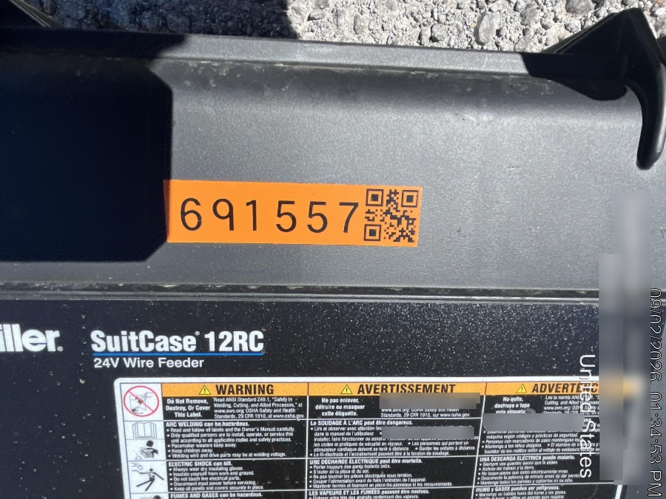2026 MILLER ELECTRIC SUITCASE 12RC
