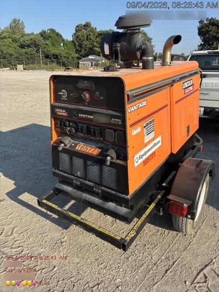 2021 Lincoln Electric Vantage 549X Ready Pak 3, ORANGE (includes trailer, cable rack, fender light kit)