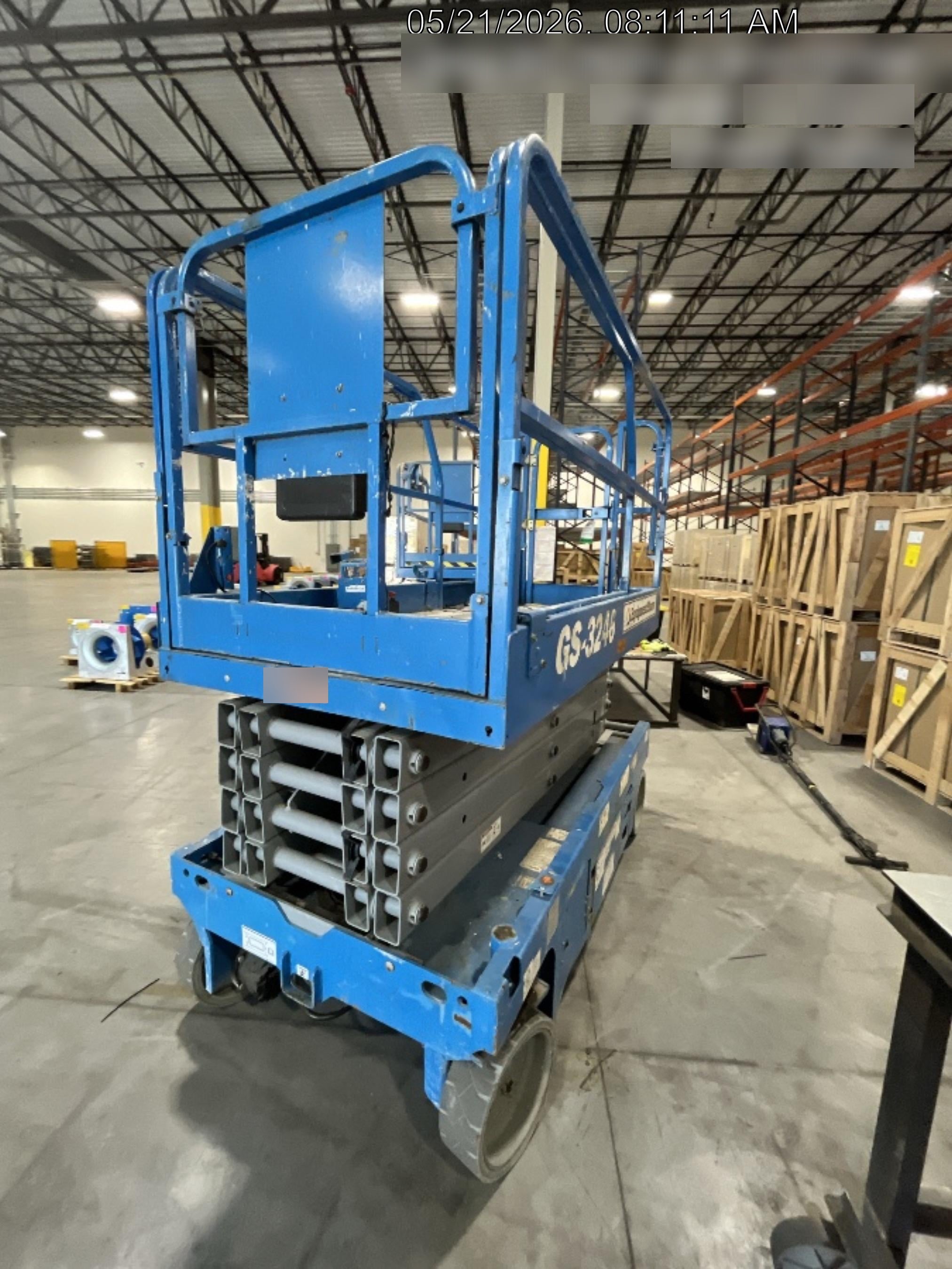 2019 Genie GS-3246 Folding rails with full height swing gate