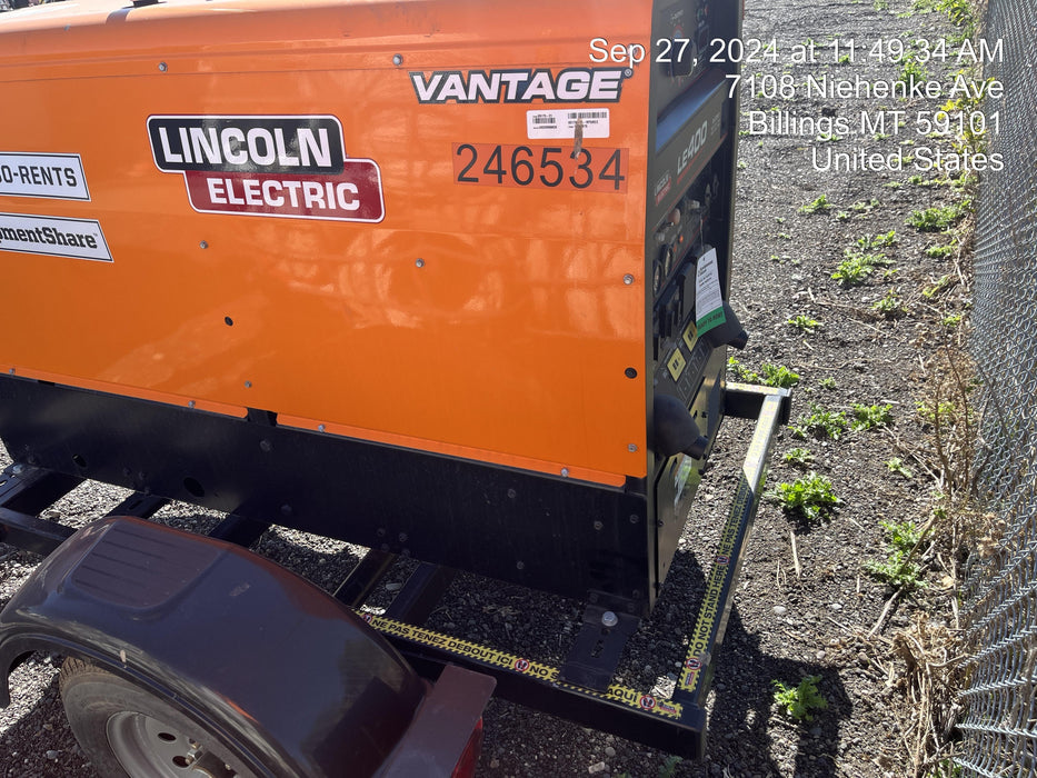 2022 Lincoln Electric LE400 Kubota V1505, Trlr, Cable Rack, Light Kit, ES Decals, T3