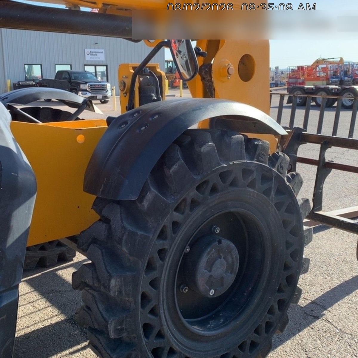 2020 JCB 509-42 Canopy, Solid Tires, Work Lights, Beacon, Aux Hydraulics, Back up Alarm, Lifting Eye, ES Decals