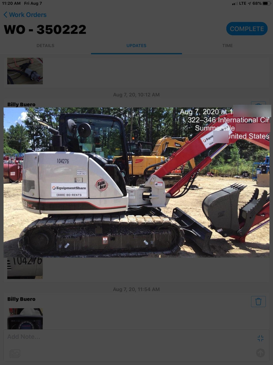 2020 Link-Belt 80X3EX 7'2" ARM, 17.7" rubber tracks, Multi function aux hydraulics