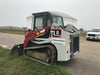 2019 Takeuchi TL8 Cab, Heat/AC, Defroster, 15" Wide Rubber Tracks, Back-up Alarm, Front & Rear Working Lights, Auxiliary Hydraulics, Two-Speed Travel, Electronic Monitoring System, Hydraulic Universal Quick Hitch 76" HD Smooth Dirt Bucket with Bolt-On Edge, 20.3 cubic feet Capacity