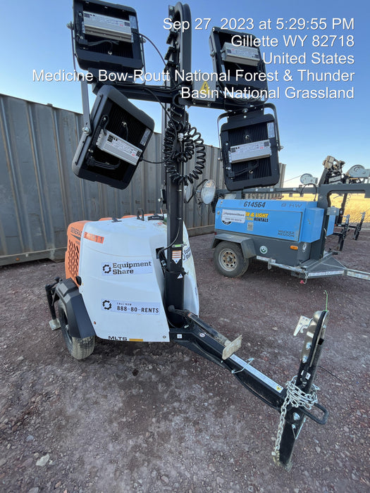 2023 Generac MLT2 Diesel, Flex Switch 120V Input, Powerzone Controller, (4) 320W LED Lights, 4kW Generator, 39.9 Gal Fuel Tank, 2" Ball, T3