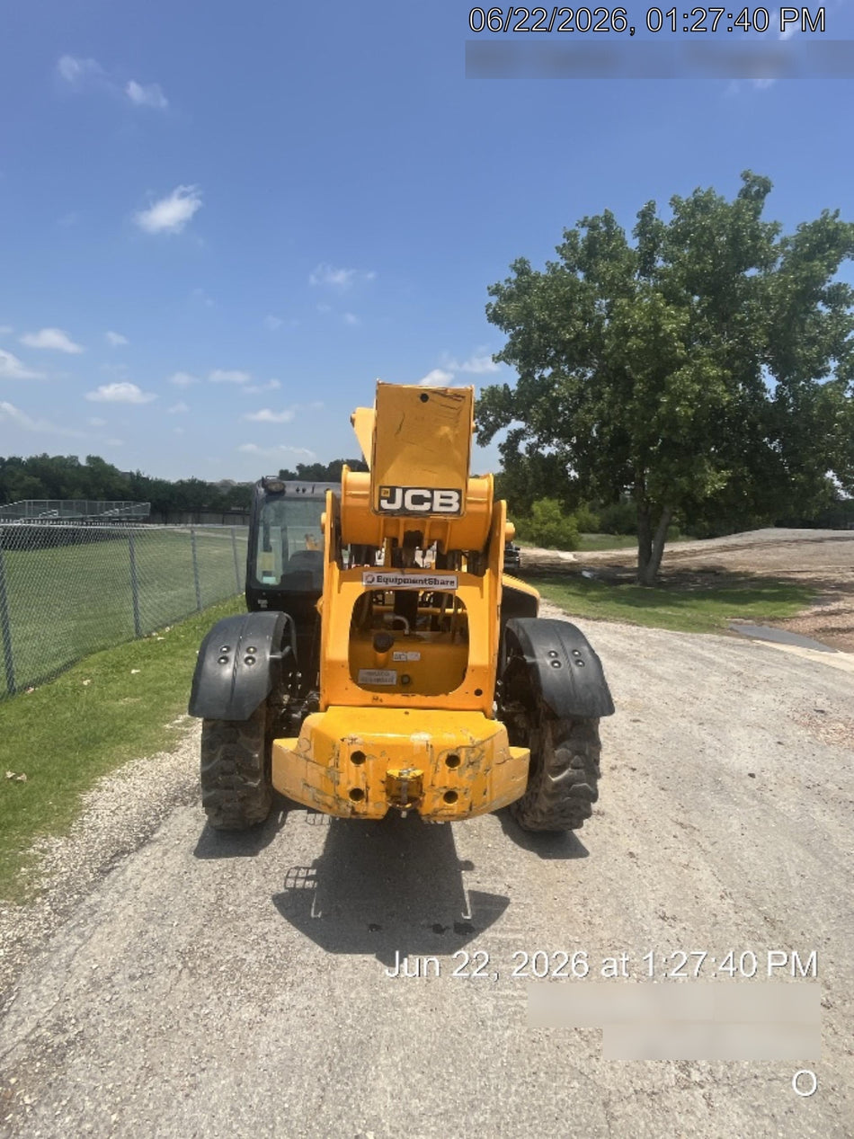 2019 JCB 510-56 Canopy, 74 HP, Solid Tires, STD Worklight, Beacon, Aux Hydraulics, Lifting Eye, Back up Alarm w/66" Carriage/60" Forks