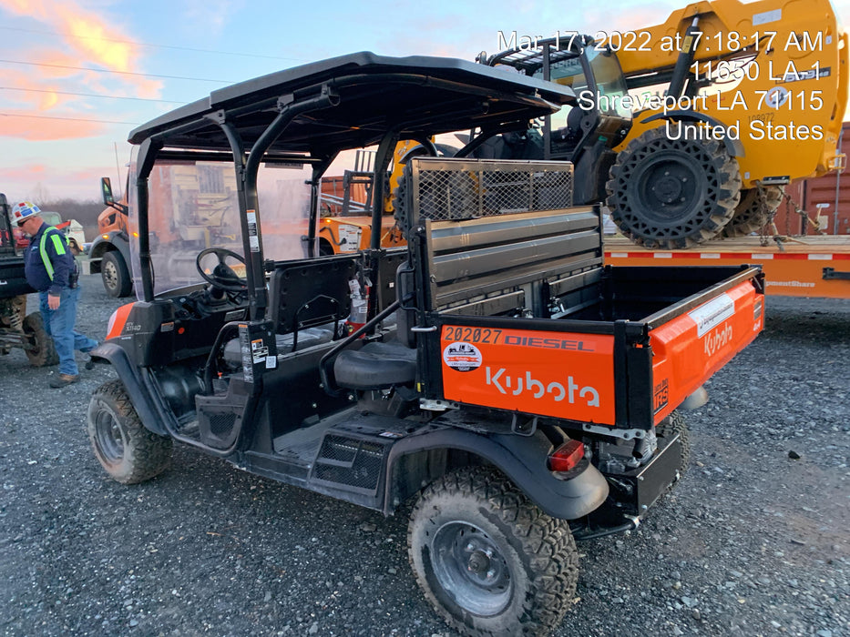 2022 Kubota RTV-X1140W-H Plastic Canopy, Windshield Acrylic Clear, LED Strobe Light, Wire Harness Kit, Back up Alarm