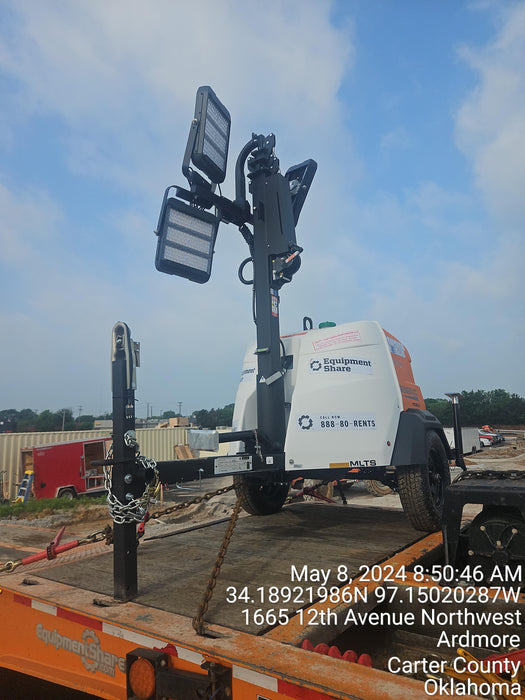 2024 Generac MLT2 Diesel, Flex Switch 120V Input, Powerzone Controller, 
(4) 320W LED Lights, 4kW Generator, 39.9 Gal Fuel Tank, 2" Ball, T3