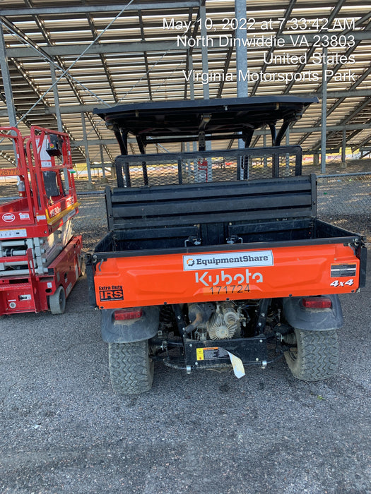 2021 Kubota RTV-X1140W-H Plastic Canopy, Windshield Acrylic Clear, LED Strobe Light, Wire Harness Kit, Back up Alarm