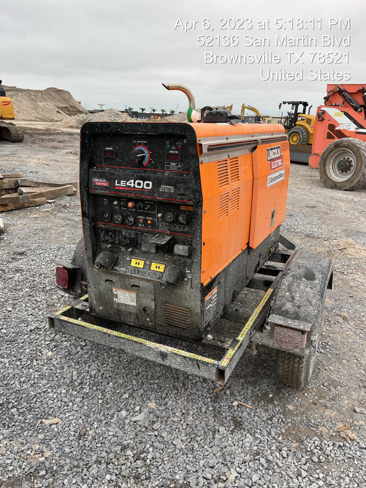 2022 Lincoln Electric LE400 Kubota V1505, Trlr, Cable Rack, Light Kit, ES Decals, T3