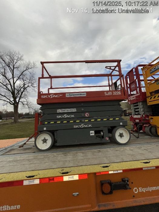 2017 Skyjack SJIII-3226 Standard Rental Specs