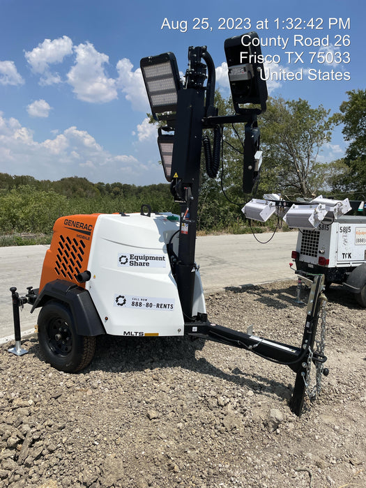 2023 Generac MLT2 Diesel, Flex Switch 120V Input, Powerzone Controller, (4) 320W LED Lights, 4kW Generator, 39.9 Gal Fuel Tank, 2" Ball, T3