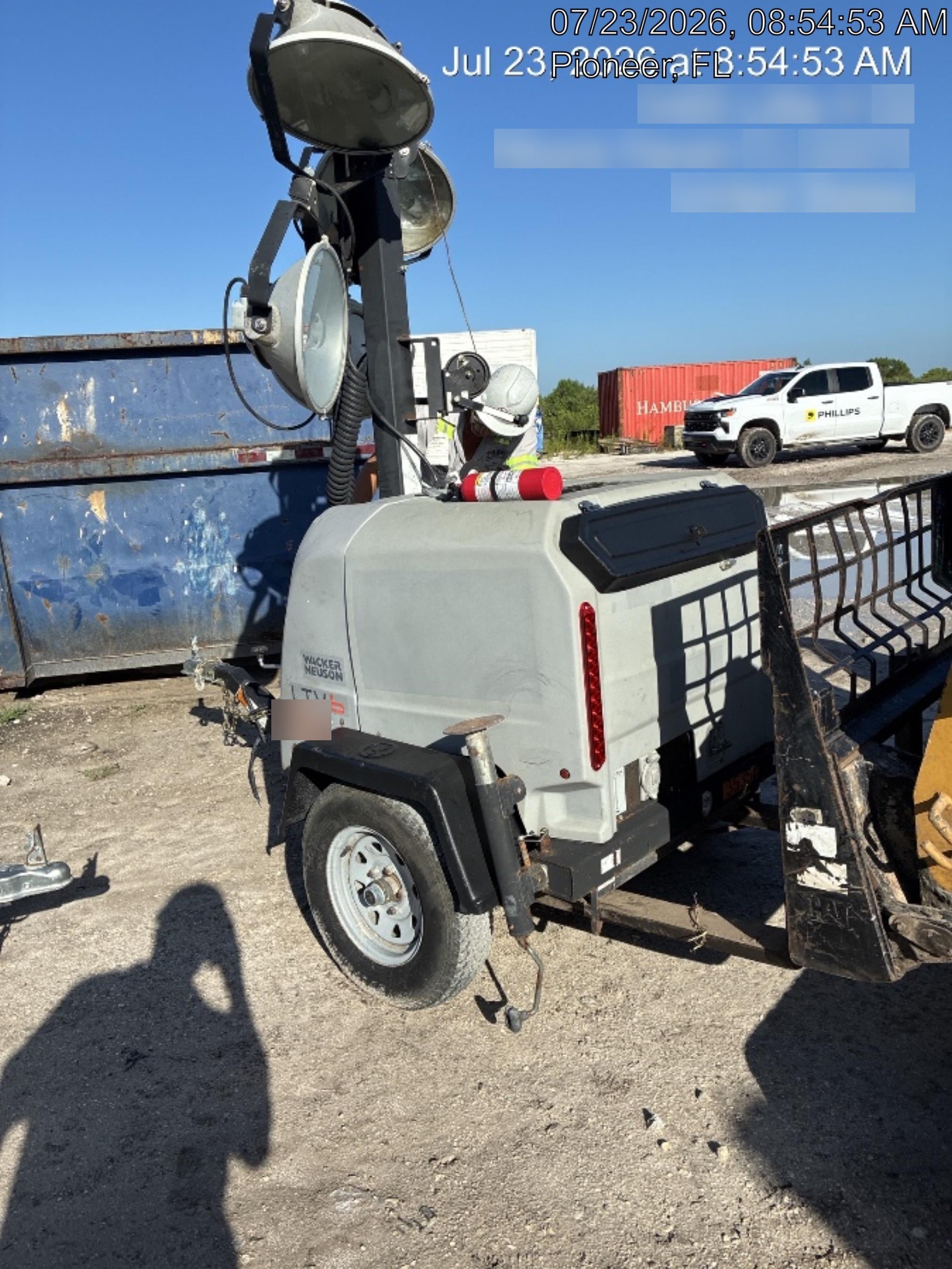 2019 Wacker Neuson LTV6L-MH Wacker Neuson LTV6L Mobile Light Tower w/Fuel Level Sensor Installed