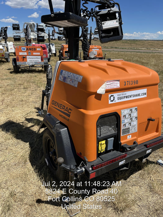 2023 Generac MLT2 Diesel, Flex Switch 120V Input, Powerzone Controller, 
(4) 320W LED Lights, 4kW Generator, 39.9 Gal Fuel Tank, 2" Ball, T3