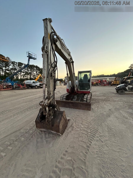 2019 Takeuchi TB290 Cab/Heat/AC Rubber tracks, Dozer blade, Travel alarm, Auxiliary hydraulics Manual QC, Hydraulic thumb, 18", 24", and 36" Buckets