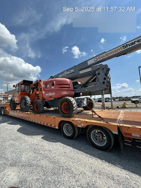 2019 Skytrak 6036 Cab/Heat/Air, Solid Tires, LED Work Lights, Beacon w/50" Carriage, 48" Pallet Forks