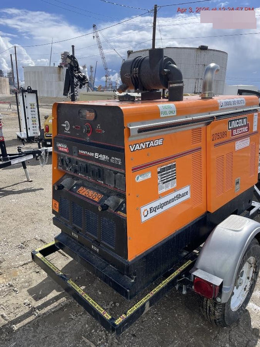 2022 Lincoln Electric Vantage 549X Crosslink Technology, Trailer Mounted, ES Decals, T3