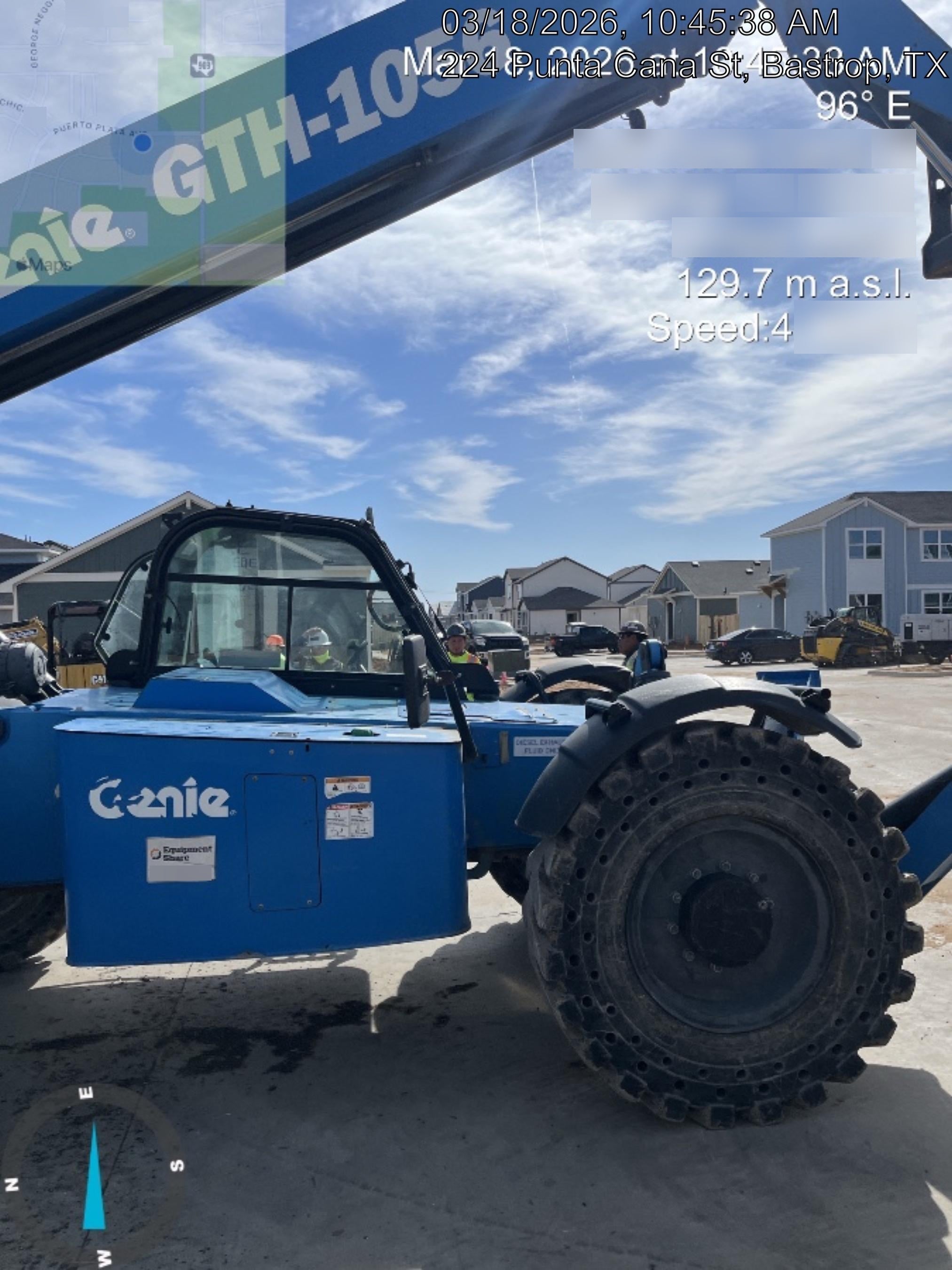 2018 Genie GTH-1056 Genie GTH-1056 w/CAB, Solid Tires, Work Lights, 60" carriage/forks, cab mesh, beacon