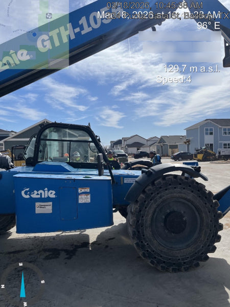 2018 Genie GTH-1056 Genie GTH-1056 w/CAB, Solid Tires, Work Lights, 60" carriage/forks, cab mesh, beacon