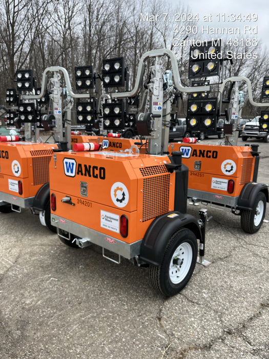 2024 Wanco WLTT-4MM4K Diesel, Deep Sea Controller, Shore Power Plug, Auto Start, (4) 350W LED Floodlights, 4kW Generator, 60 Gal Fuel Tank, 2" Ball, T3