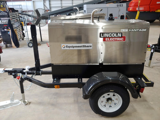 2019 Lincoln Electric Vantage 322 Ready-Pak 3, Two Wheel Trailer, Fender and Light Kit, Cable Rack