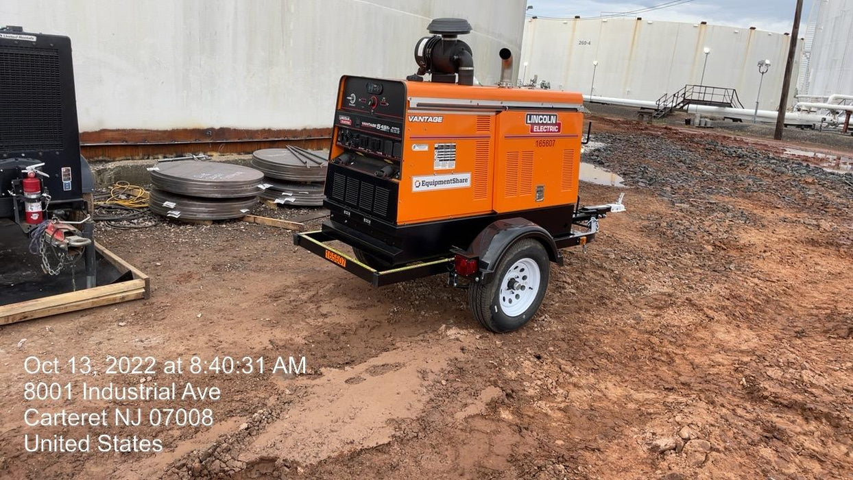 2021 Lincoln Electric Vantage 549X Ready Pak 3, ORANGE (includes trailer, cable rack, fender light kit)