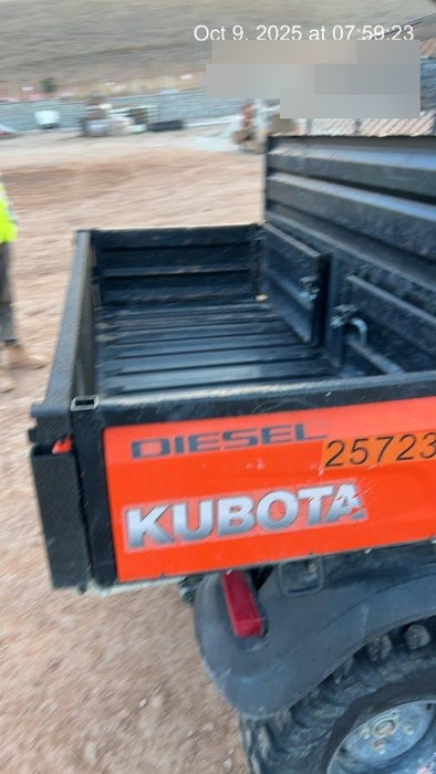 2019 Kubota RTV-X1140 4wd Utility Cart, LED Strobe, Windshield Tempered Glass, Pastic Canopy, Wire Harness Kit, Backup Alarm