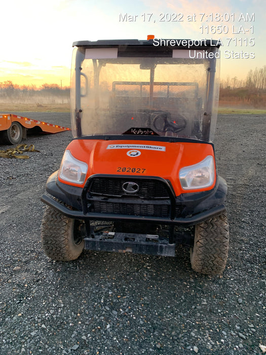 2022 Kubota RTV-X1140W-H Plastic Canopy, Windshield Acrylic Clear, LED Strobe Light, Wire Harness Kit, Back up Alarm