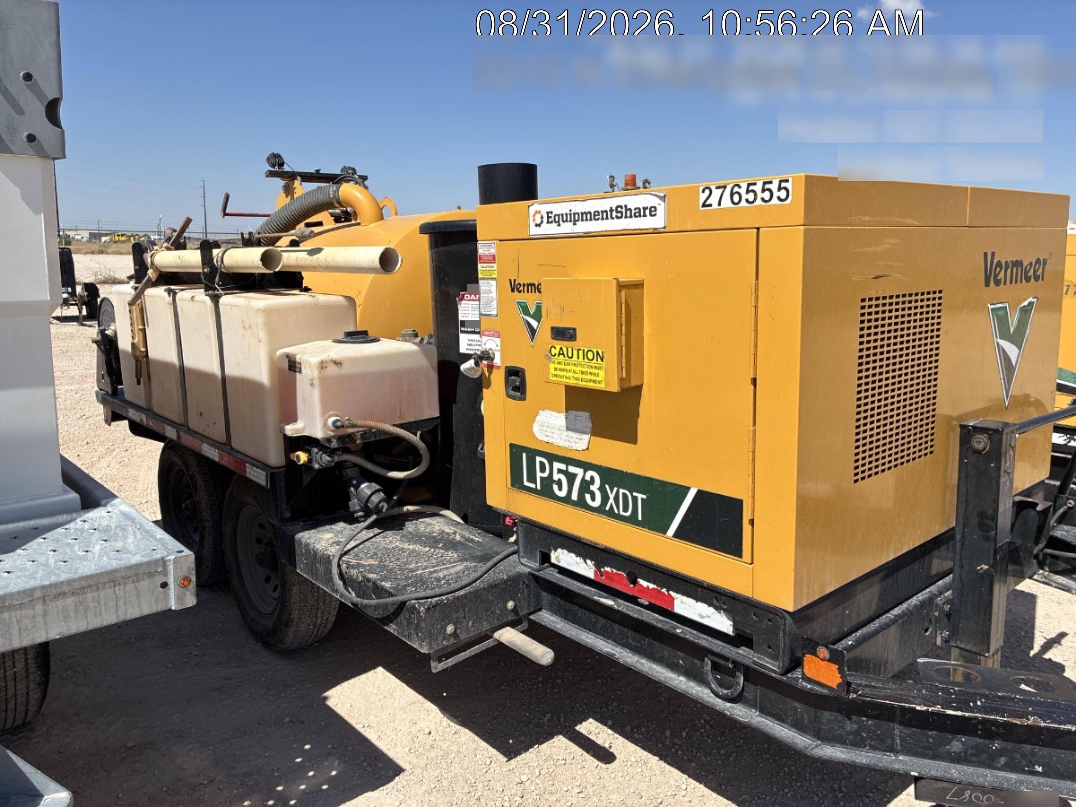 2020 Vac-Tron LP573XDT Tier 4 Kohler Diesel Engine, 500 Gallon Debris Tank w/ Hydraulic Tilt, two (2) 100 Gallon Water Tanks, Low Profile Torsion Axles (12,000 GVWR), Manual Jack Trailer