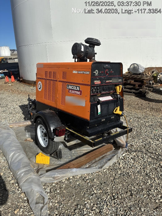 2021 Lincoln Electric Vantage 549X Ready Pak 3, ORANGE (includes trailer, cable rack, fender light kit)