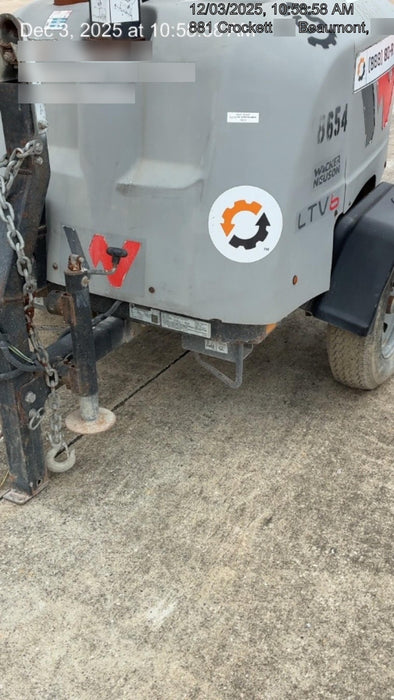 2018 Wacker Neuson LTV6L-MH Wacker Neuson LTV6L Mobile Light Tower w/Fuel Level Sensor Installed