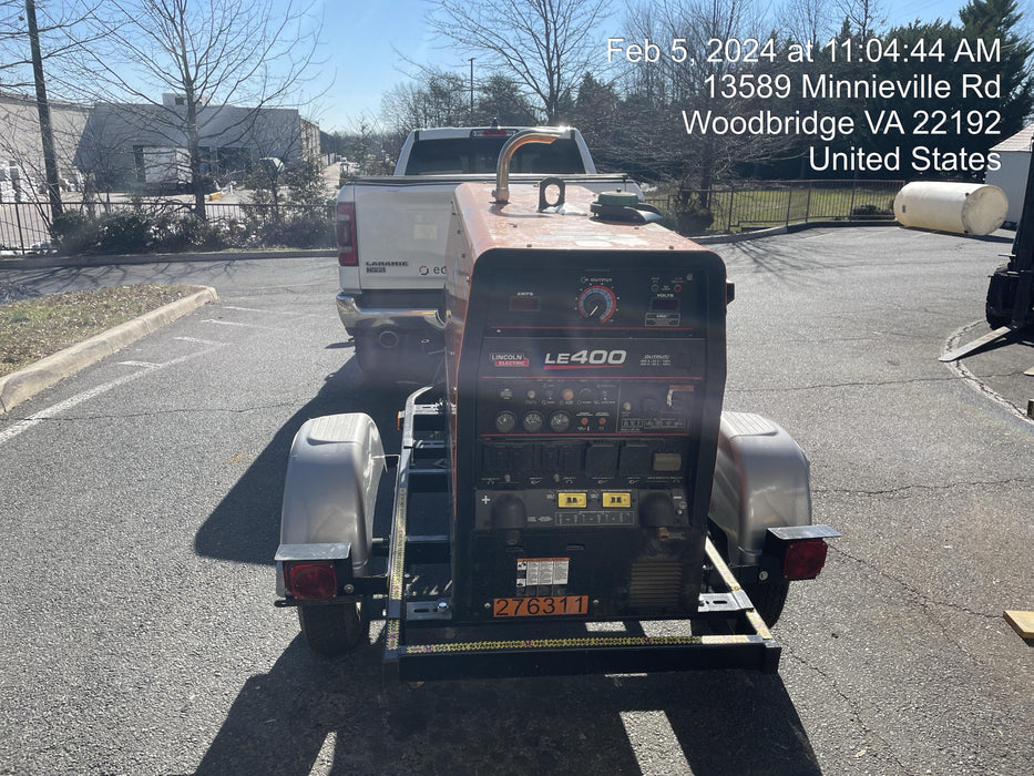 2022 Lincoln Electric LE400 Kubota V1505, Trlr, Cable Rack, Light Kit, ES Decals, T3