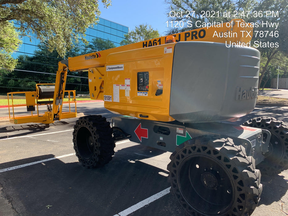 2020 Haulotte HA61RTJ PRO DSL, 4WD, Sld Tires, Bcn