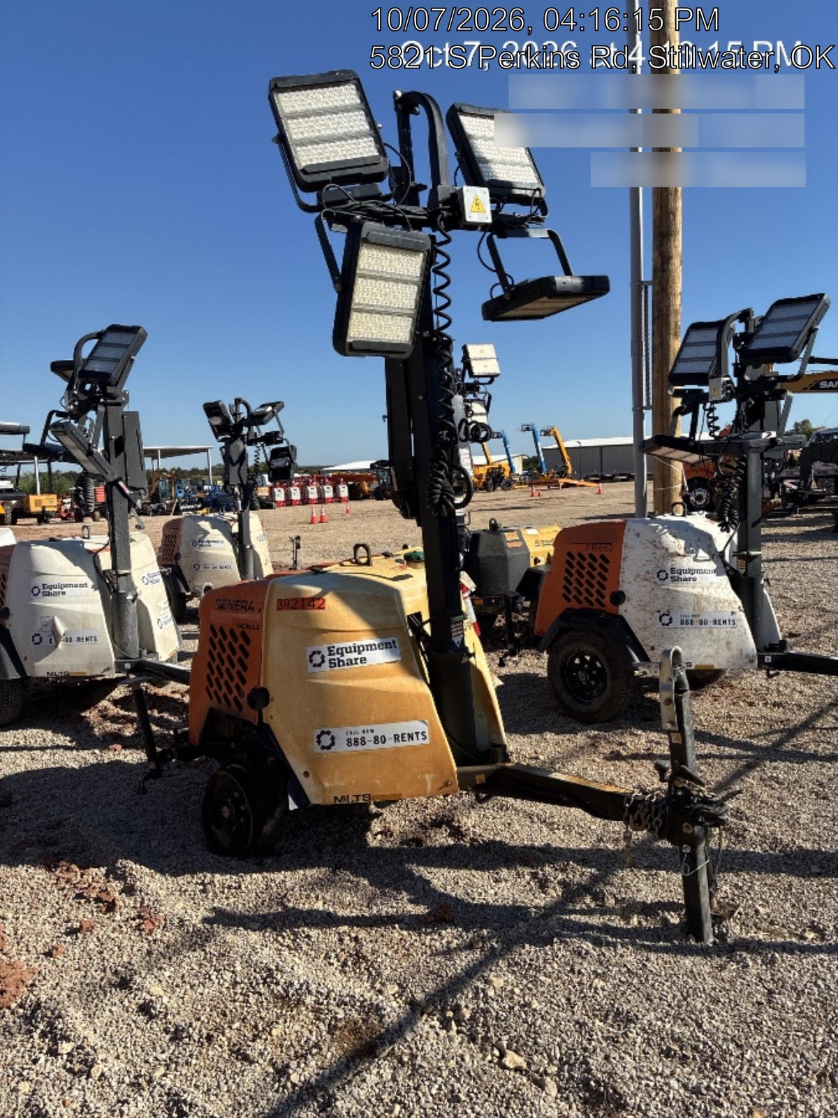 2024 Generac MLT2 Diesel, Flex Switch 120V Input, Powerzone Controller, 
(4) 320W LED Lights, 4kW Generator, 39.9 Gal Fuel Tank, 2" Ball, T3