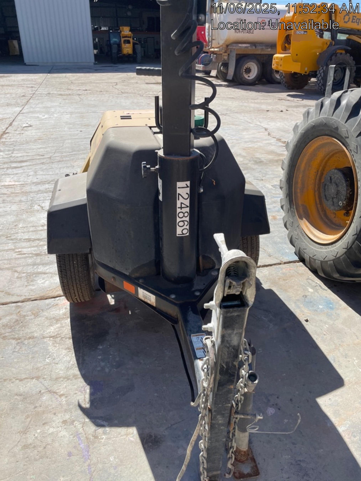 2020 Allmand NLV3GR (4) LED Light Fixture 350W, 23' Vertical Mast, 3kW Prime, Towable, Deep Sea L401, Leveling Jacks, Yanmar T4F 5.8hp