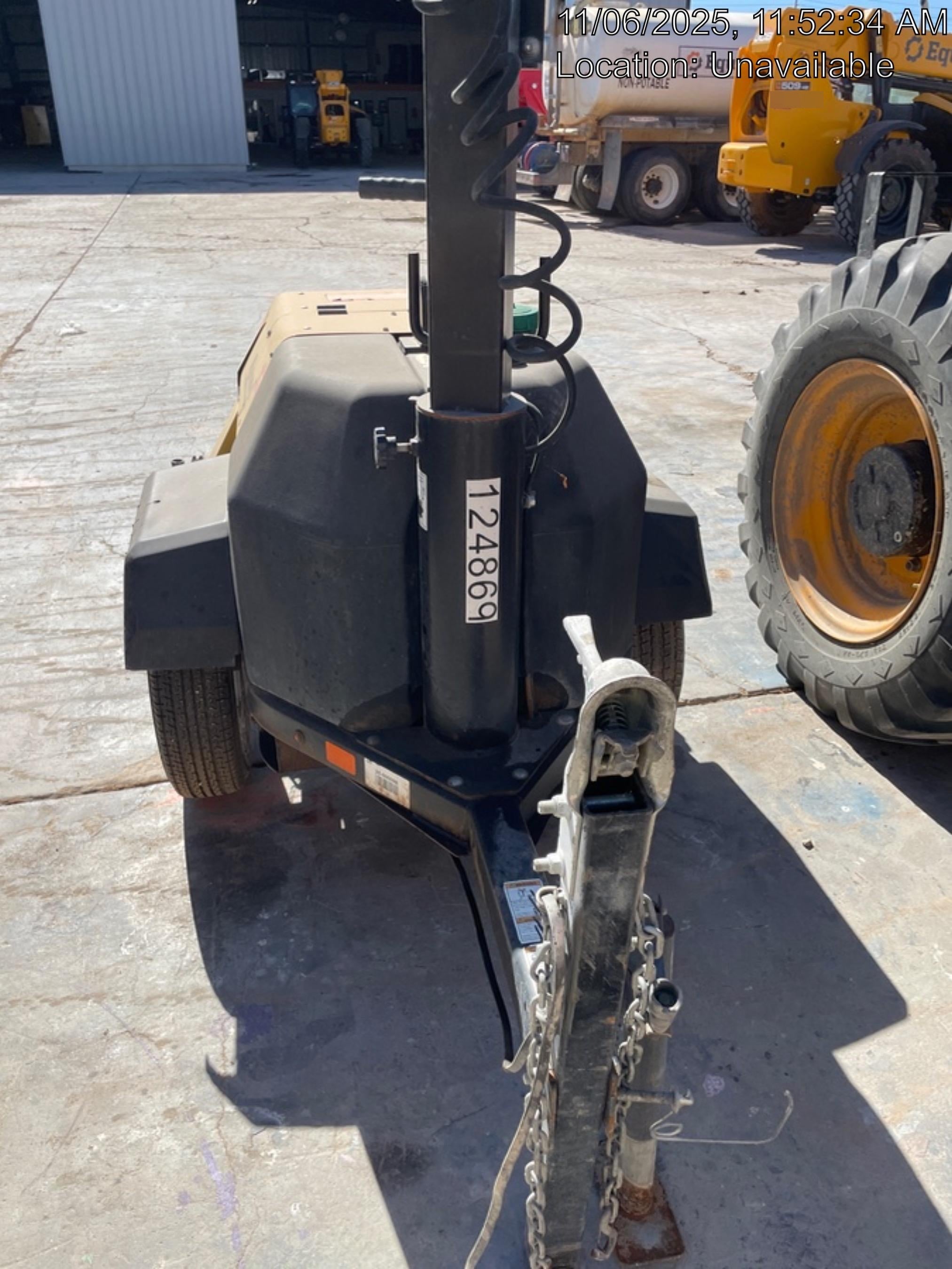 2020 Allmand NLV3GR (4) LED Light Fixture 350W, 23' Vertical Mast, 3kW Prime, Towable, Deep Sea L401, Leveling Jacks, Yanmar T4F 5.8hp