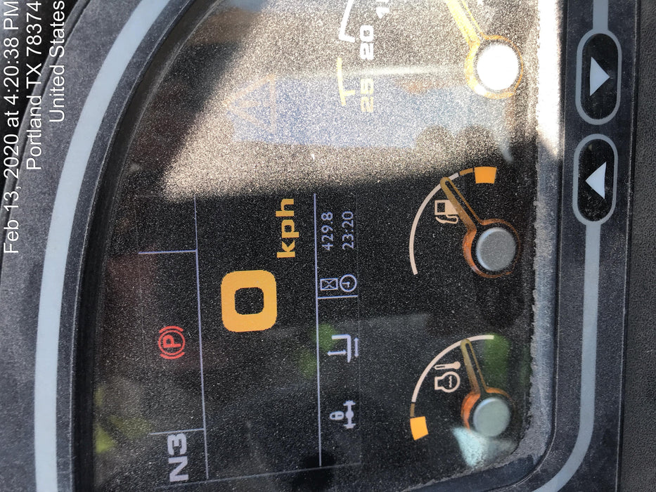 2019 JCB 510-56 74 HP w/CAB/HVAC, Beacon, Worklights, Aux Hydraulics, Solid Tires 66" Carriage/60" Forks