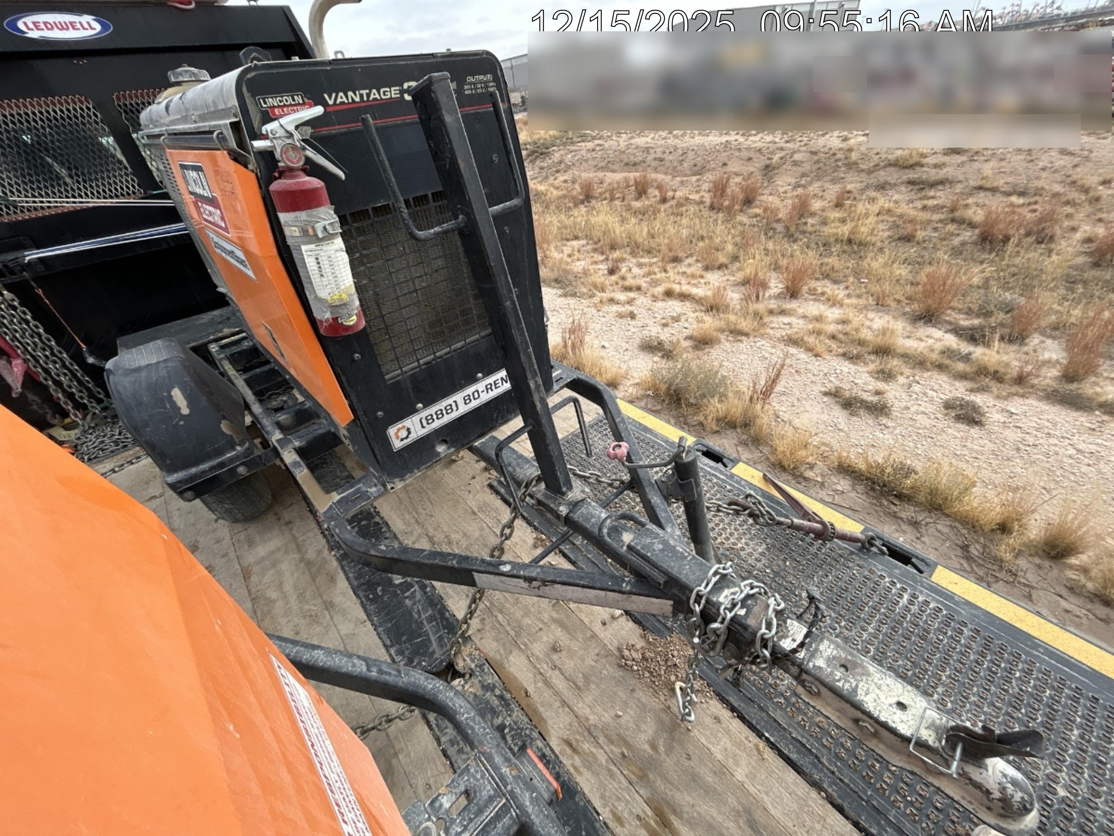 2019 Lincoln Electric Vantage 322 Ready-Pak 3, Two Wheel Trailer, Fender and Light Kit, Cable Rack