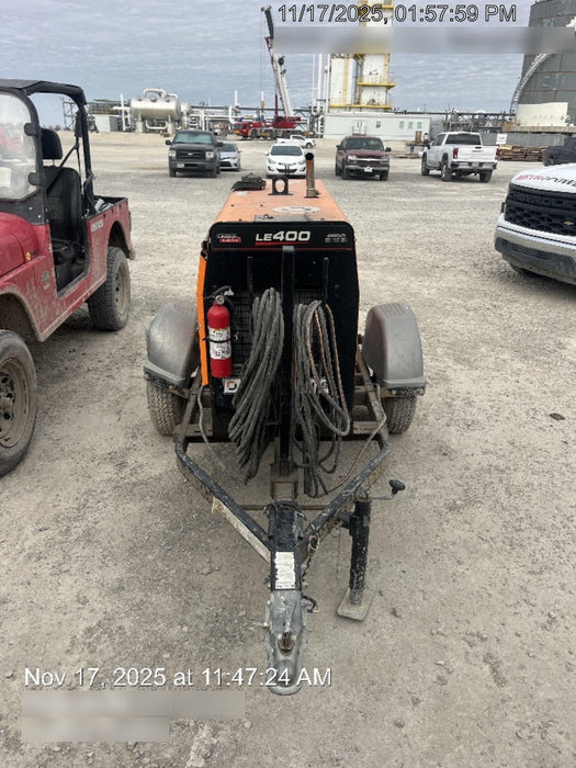 2023 Lincoln Electric LE400 Kubota V1505, Trlr, Cable Rack, Light Kit, ES Decals, T3