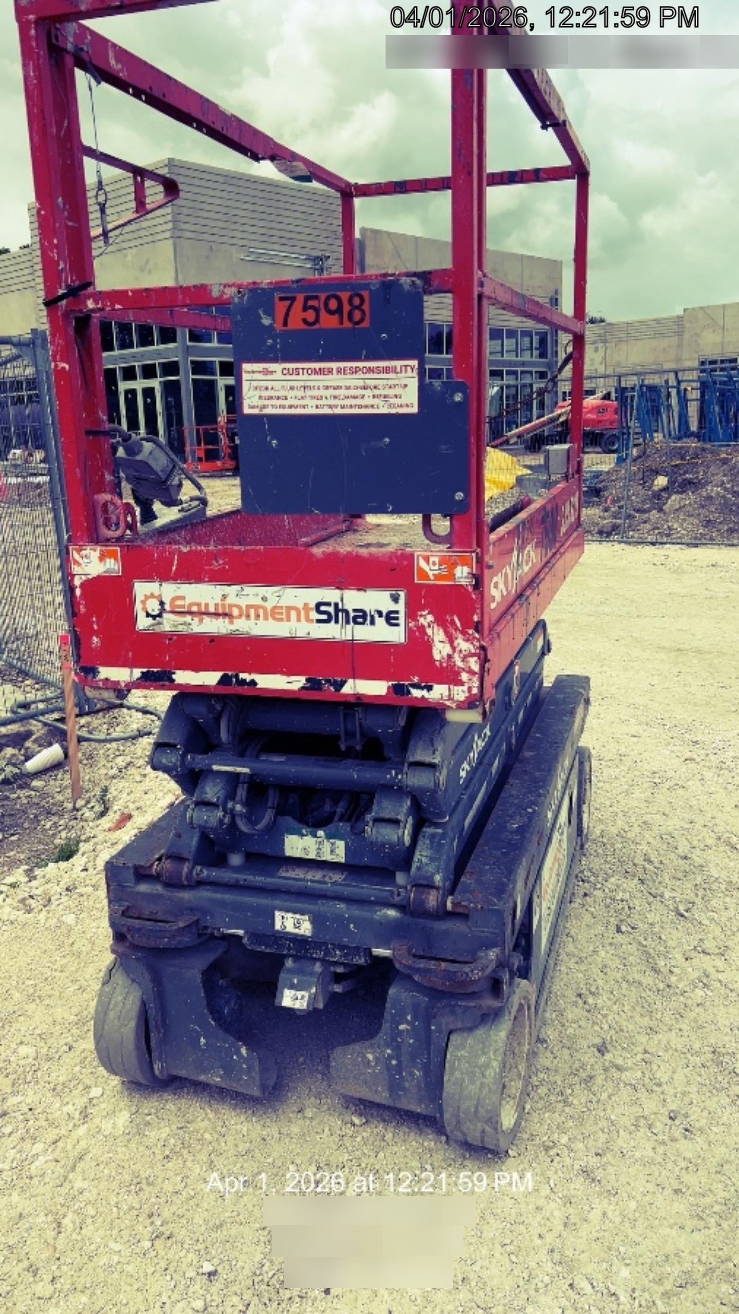 2018 Skyjack SJIII-3219 Skyjack SJIII3219 Scissor Lift w/Trojan Batteries