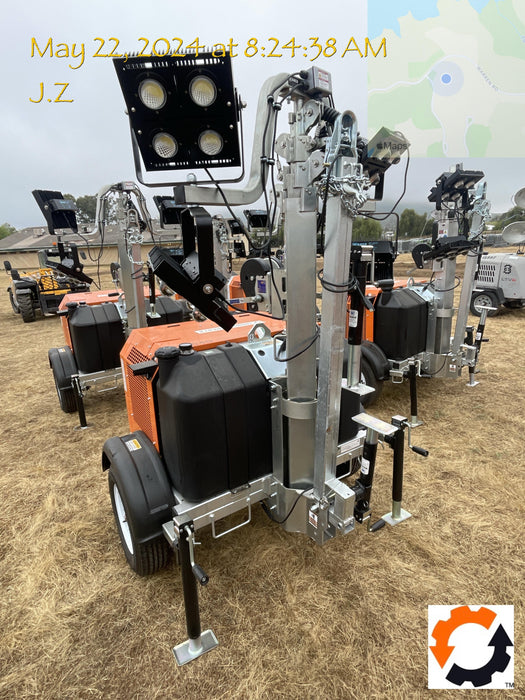 2024 Wanco WLTT-4MM4K Diesel, Deep Sea Controller, Shore Power Plug, Auto Start, (4) 350W LED Floodlights, 4kW Generator, 60 Gal Fuel Tank, 2" Ball, T3