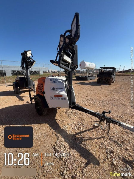 2024 Generac MLT2 Diesel, Flex Switch 120V Input, Powerzone Controller, 
(4) 320W LED Lights, 4kW Generator, 39.9 Gal Fuel Tank, 2" Ball, T3