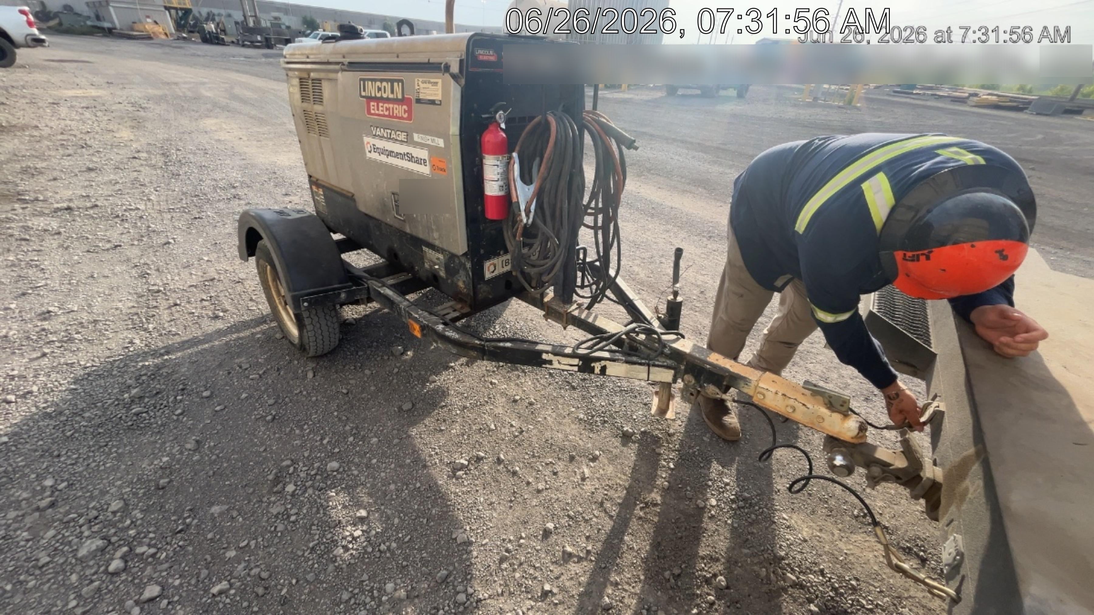 2019 Lincoln Electric Vantage 322 Ready-Pak 3, Two Wheel Trailer, Fender and Light Kit, Cable Rack