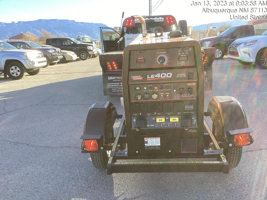 2022 Lincoln Electric LE400 Kubota V1505, Trlr, Cable Rack, Light Kit, ES Decals, T3