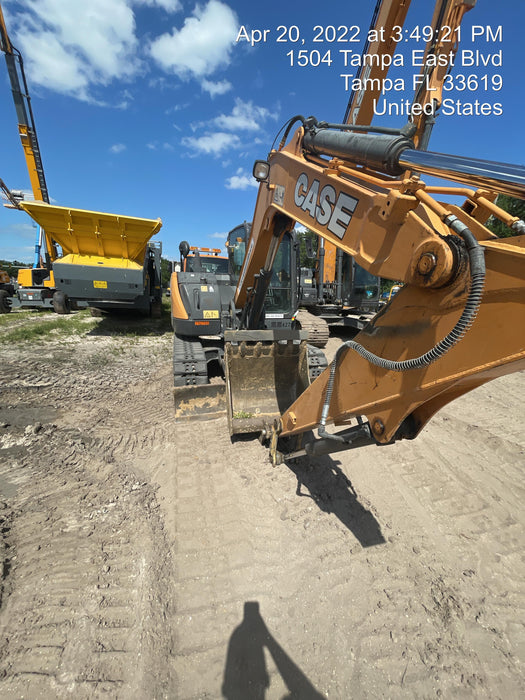 2018 Case CX80C CLOSED CAB, A/C, RUBBER TRACKS PADS, 7'-2" ARM