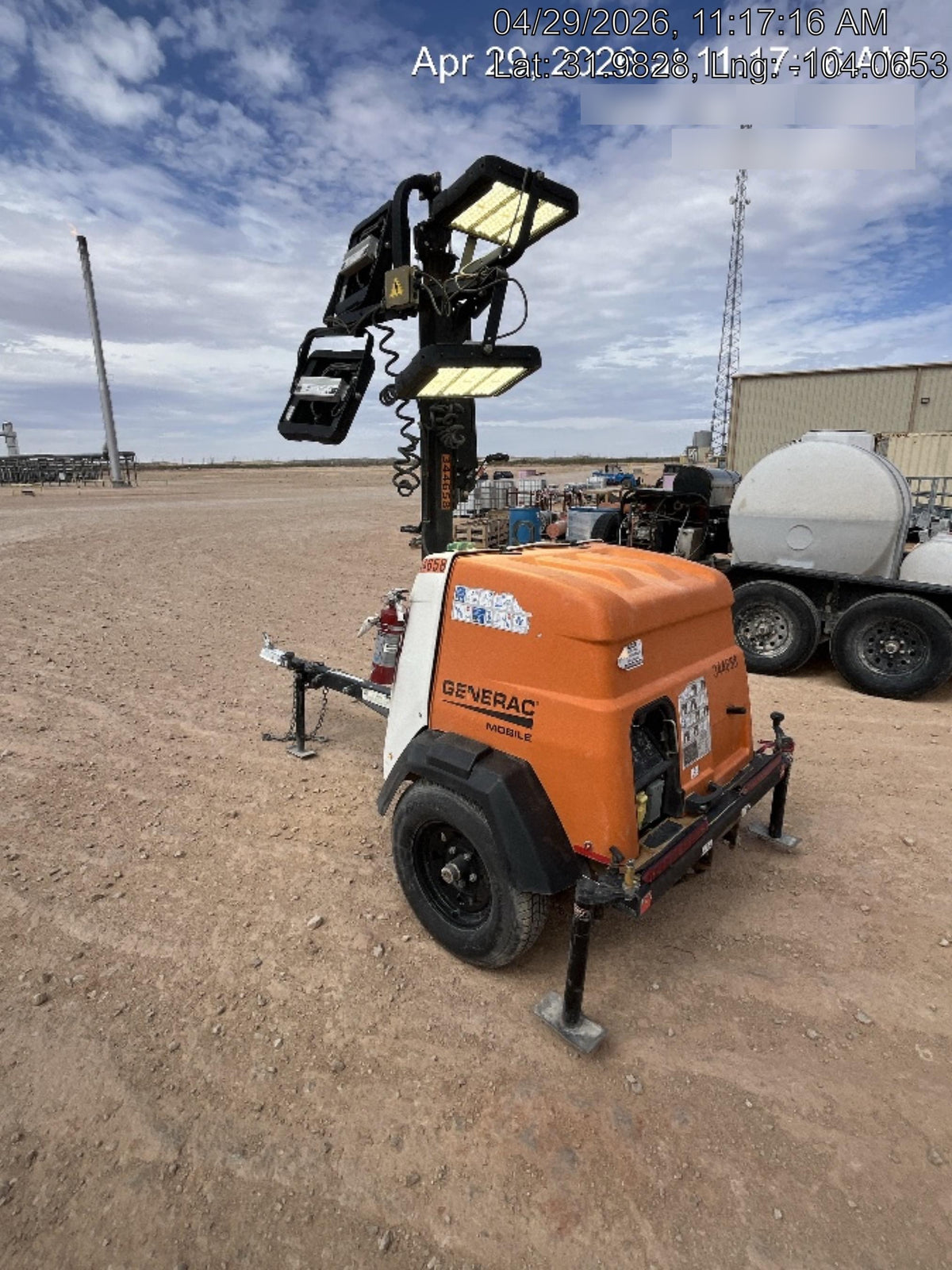 2023 Generac MLT2 Diesel, Flex Switch 120V Input, Powerzone Controller, (4) 320W LED Lights, 4kW Generator, 39.9 Gal Fuel Tank, 2" Ball, T3