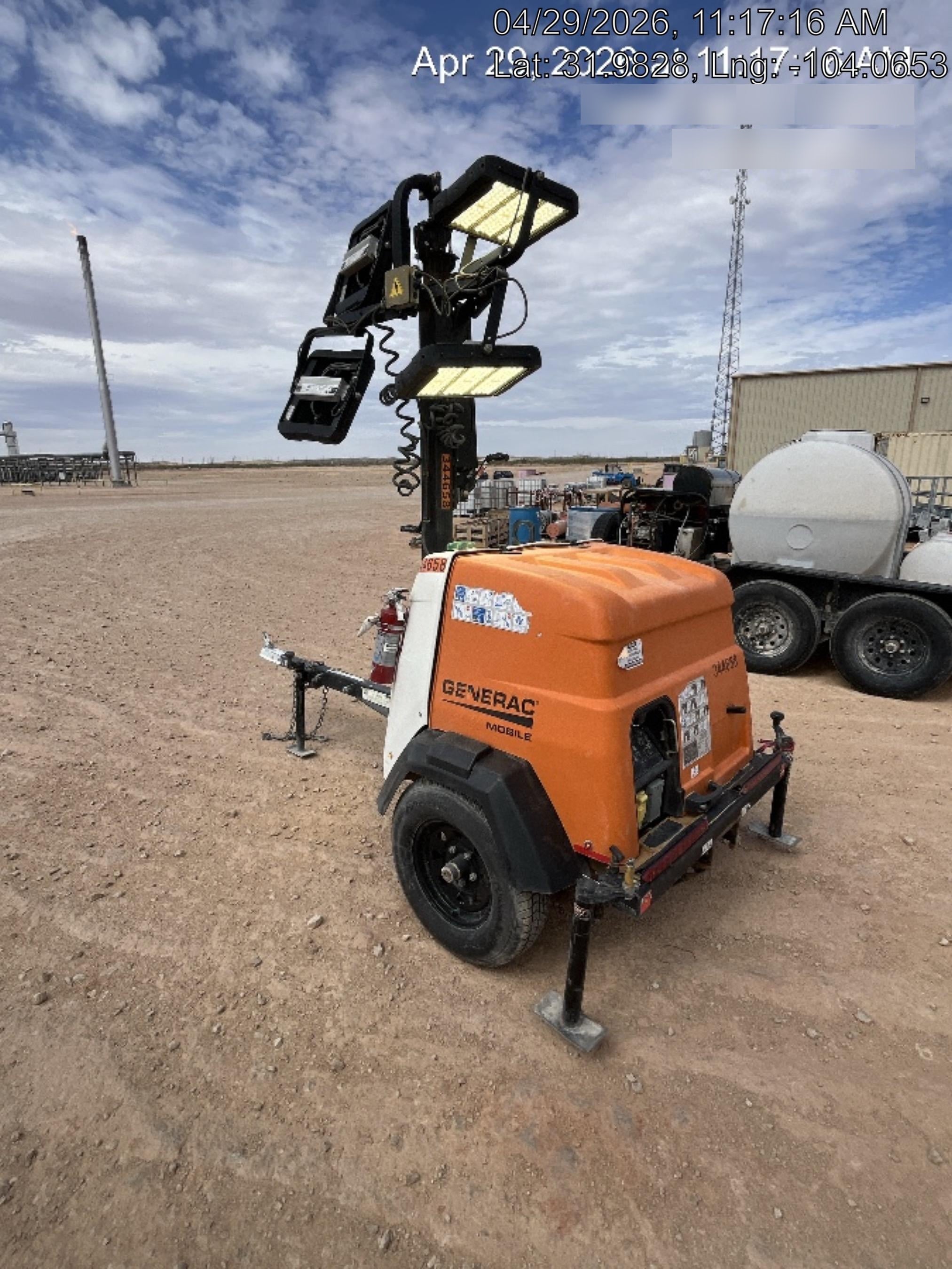 2023 Generac MLT2 Diesel, Flex Switch 120V Input, Powerzone Controller, (4) 320W LED Lights, 4kW Generator, 39.9 Gal Fuel Tank, 2" Ball, T3